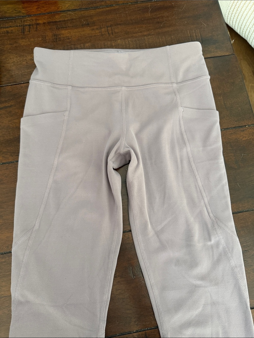 Athleta Girl Stash Your Treasures Tight Girls Large (12) Gray Athletic Leggings - Picture 3 of 4